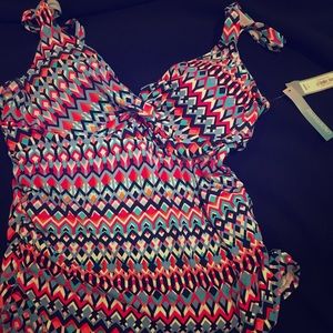 Apt 9 Tankini bathing suit Top size M new with tags